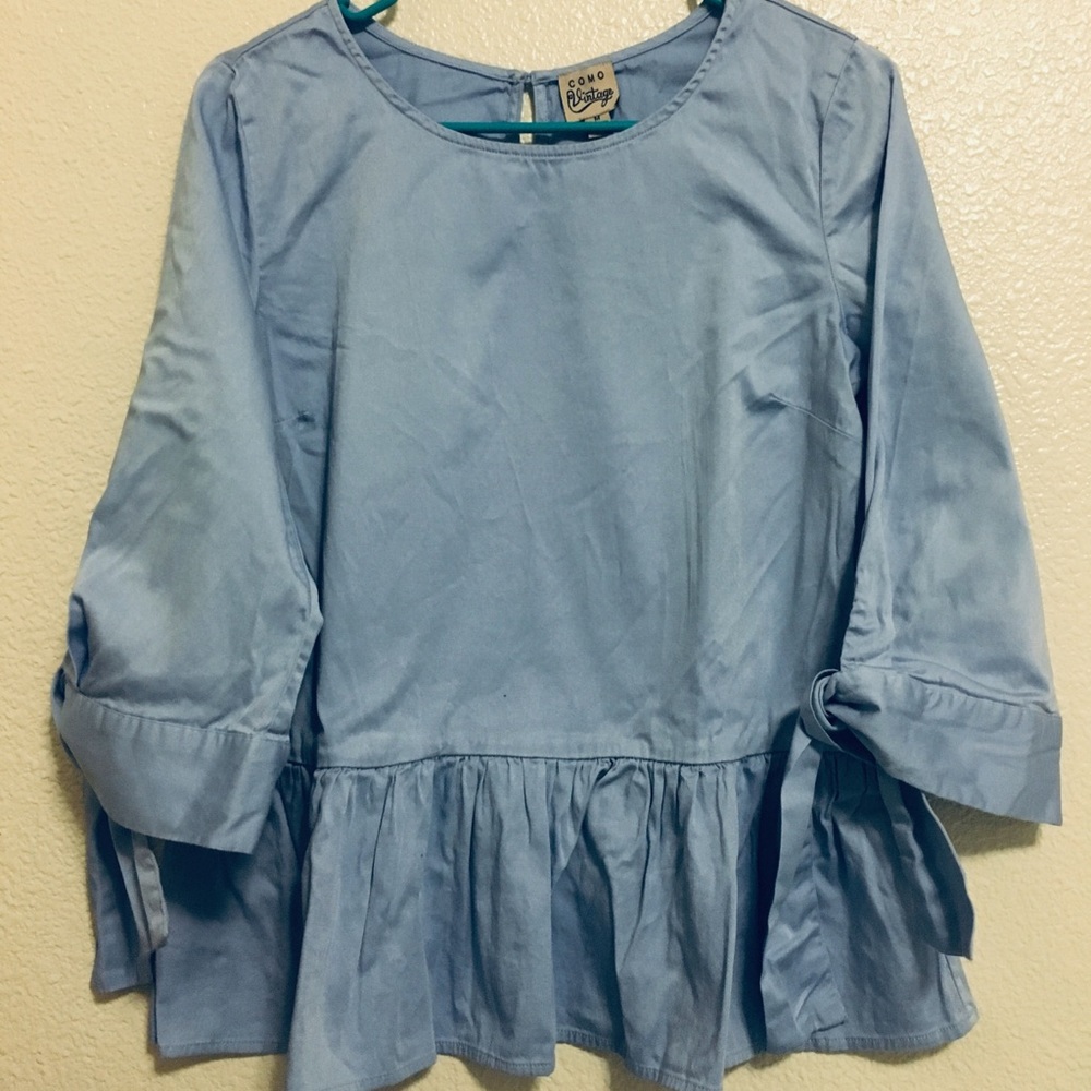 Como Vintage Peplum top